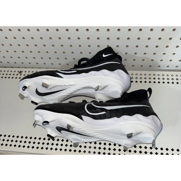 Nike Alpha Huarache NXT Mens Metal Baseball Cleats Size 8 Black White main image 7